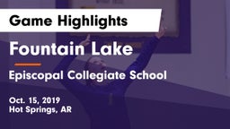Fountain Lake  vs Episcopal Collegiate School  Game Highlights - Oct. 15, 2019