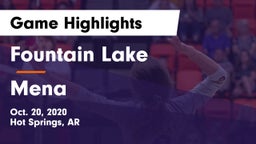 Fountain Lake  vs Mena  Game Highlights - Oct. 20, 2020