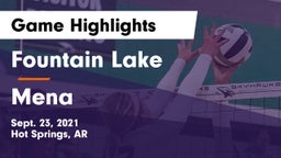 Fountain Lake  vs Mena Game Highlights - Sept. 23, 2021