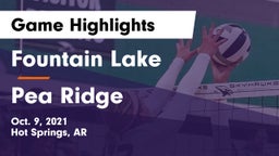 Fountain Lake  vs Pea Ridge Game Highlights - Oct. 9, 2021