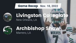 Recap: Livingston Collegiate vs. Archbishop Shaw  2022