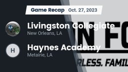 Recap: Livingston Collegiate vs. Haynes Academy  2023