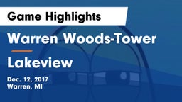 Warren Woods-Tower  vs Lakeview  Game Highlights - Dec. 12, 2017