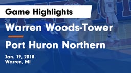 Warren Woods-Tower  vs Port Huron Northern Game Highlights - Jan. 19, 2018