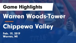 Warren Woods-Tower  vs Chippewa Valley  Game Highlights - Feb. 19, 2019
