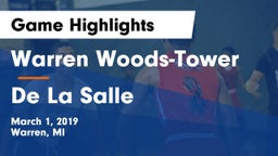 Warren Woods-Tower  vs De La Salle  Game Highlights - March 1, 2019