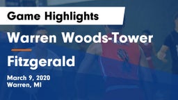 Warren Woods-Tower  vs Fitzgerald  Game Highlights - March 9, 2020