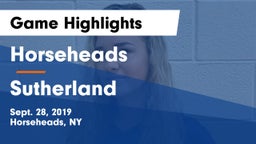 Horseheads  vs Sutherland Game Highlights - Sept. 28, 2019