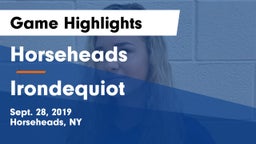 Horseheads  vs Irondequiot Game Highlights - Sept. 28, 2019