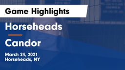 Horseheads  vs Candor  Game Highlights - March 24, 2021