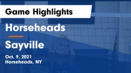 Horseheads  vs Sayville  Game Highlights - Oct. 9, 2021