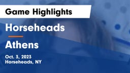 Horseheads  vs Athens Game Highlights - Oct. 3, 2023