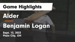 Alder  vs Benjamin Logan  Game Highlights - Sept. 12, 2022