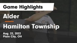 Alder  vs Hamilton Township  Game Highlights - Aug. 22, 2022