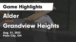 Alder  vs Grandview Heights  Game Highlights - Aug. 31, 2022