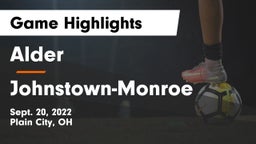 Alder  vs Johnstown-Monroe  Game Highlights - Sept. 20, 2022