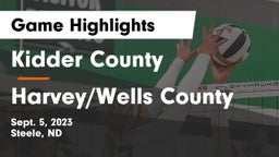 Kidder County  vs Harvey/Wells County Game Highlights - Sept. 5, 2023