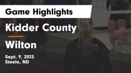 Kidder County  vs Wilton  Game Highlights - Sept. 9, 2023