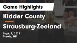 Kidder County  vs Strausburg-Zeeland Game Highlights - Sept. 9, 2023