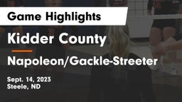 Kidder County  vs Napoleon/Gackle-Streeter  Game Highlights - Sept. 14, 2023