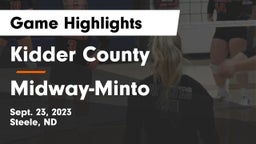 Kidder County  vs Midway-Minto Game Highlights - Sept. 23, 2023
