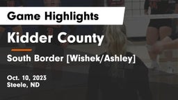 Kidder County  vs South Border [Wishek/Ashley]  Game Highlights - Oct. 10, 2023