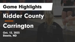 Kidder County  vs Carrington  Game Highlights - Oct. 12, 2023