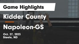Kidder County  vs Napoleon-GS Game Highlights - Oct. 27, 2023