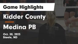 Kidder County  vs Medina PB Game Highlights - Oct. 30, 2023