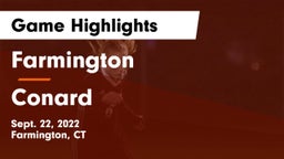 Farmington  vs Conard  Game Highlights - Sept. 22, 2022