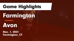 Farmington  vs Avon  Game Highlights - Nov. 1, 2022