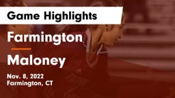 Farmington  vs Maloney  Game Highlights - Nov. 8, 2022