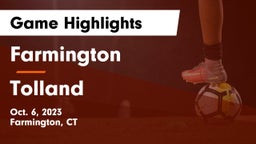 Farmington  vs Tolland Game Highlights - Oct. 6, 2023