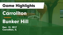 Carrollton  vs Bunker Hill Game Highlights - Dec. 12, 2017