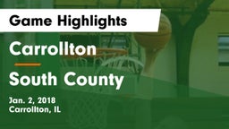 Carrollton  vs South County Game Highlights - Jan. 2, 2018