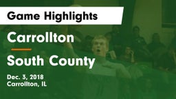 Carrollton  vs South County Game Highlights - Dec. 3, 2018