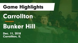 Carrollton  vs Bunker Hill Game Highlights - Dec. 11, 2018