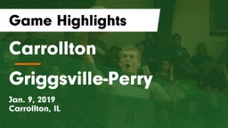 Carrollton  vs Griggsville-Perry Game Highlights - Jan. 9, 2019