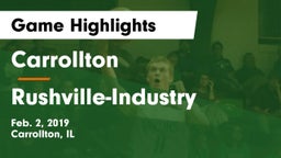 Carrollton  vs Rushville-Industry  Game Highlights - Feb. 2, 2019