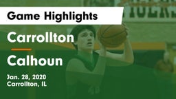 Carrollton  vs Calhoun  Game Highlights - Jan. 28, 2020