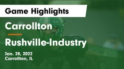 Carrollton  vs Rushville-Industry  Game Highlights - Jan. 28, 2022