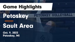 Petoskey  vs Sault Area  Game Highlights - Oct. 9, 2023