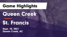 Queen Creek  vs St. Francis Game Highlights - Sept. 18, 2021