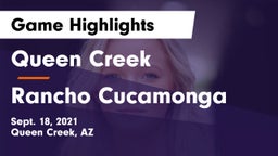 Queen Creek  vs Rancho Cucamonga  Game Highlights - Sept. 18, 2021