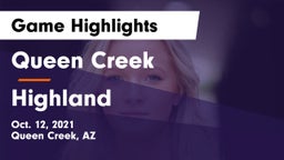 Queen Creek  vs Highland  Game Highlights - Oct. 12, 2021
