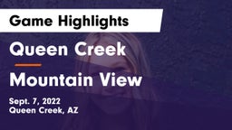 Queen Creek  vs Mountain View  Game Highlights - Sept. 7, 2022