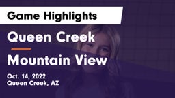 Queen Creek  vs Mountain View  Game Highlights - Oct. 14, 2022