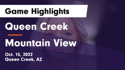 Queen Creek  vs Mountain View  Game Highlights - Oct. 15, 2022