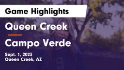Queen Creek  vs Campo Verde  Game Highlights - Sept. 1, 2023