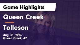 Queen Creek  vs Tolleson  Game Highlights - Aug. 31, 2023